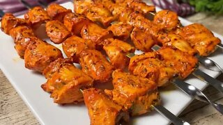How To Make Chicken Tikka Recipe • Chicken Kebab Recipe in Oven •Tandoori Chicken Tikka Kebab Recipe
