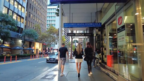 Sydney City | Walking on Pitt Street When The Sun Goes Down