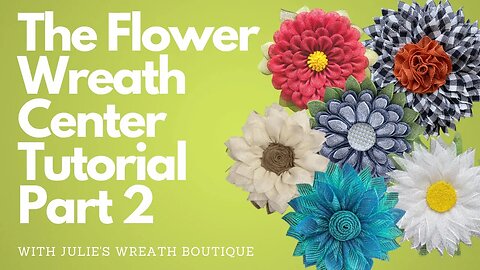 How to Make a Flower Center | How to Make a Wreath | Wreathmaking | Crafting for Beginners