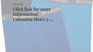 Click link for more information! Columbia Men's 3-Pack Boxer Brief Underwear, Multi, Medium