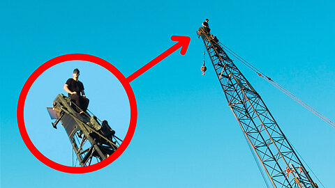 A Very DUSTY Crane Climb in California 😬