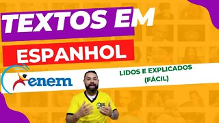 Textos em Espanhol (lidos e explicados) - AULA 4