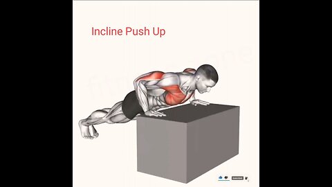 Incline Push Up 3D Animation Video