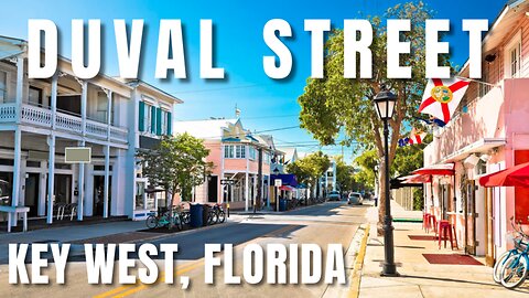 Duval Street, Key West, Driving, 4K, Florida, Main Street