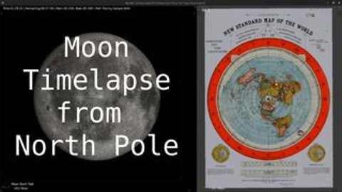 Moon Timelapse from North Pole