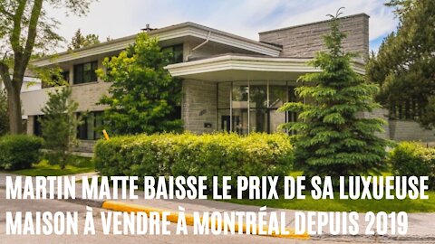 Martin Matte baisse le prix de sa luxueuse maison de 2,2M$ à vendre à Montréal depuis 2019