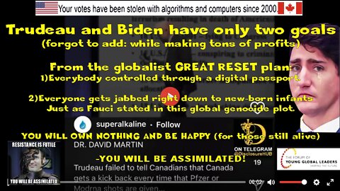 TRUDEAU GETS A KICK BACK FOR EACH JAB ADMINISTERED -- THIS IS WHY WE'RE TRAPPED UNDER TYRANNY $$$