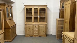 Large Antique Pine Glazed Dresser (Z2605H) @PinefindersCoUk