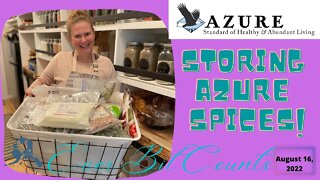 Storing Azure Spices | #everybitcountschallenge | Split Pea Soup | decanting Pantry spices