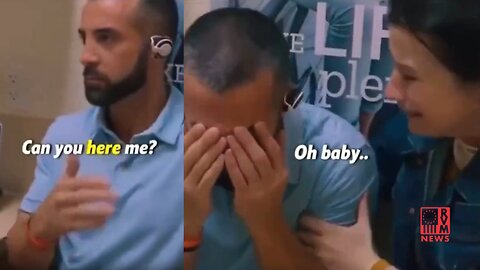 OMG!!! Deaf Husband Hears His Wife's Voice For The First Time