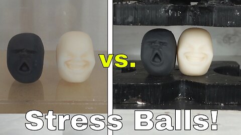 I Put Japanese Anti-Stress Balls in a Vacuum Chamber and Hydraulic Press