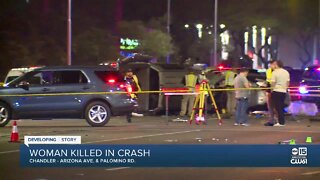Woman killed in crash near Arizona Avenue and Elliot Road overnight