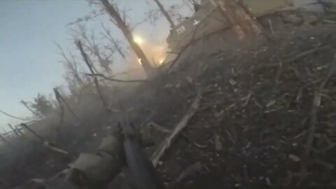 🇺🇦GraphicWar18+🔥GoPro"Combat Footage" Sunrise Firefight Bakhmut - Glory to Ukraine Armed Force(ZSU)