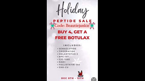 🎁 Holiday Peptides Sale 🎁