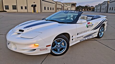 1999 Pontiac Trans Am WS6 30TH Anniversary Daytona 500 Pace Car Convertible White Super Low Miles
