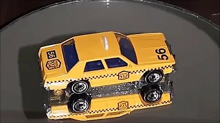 Diecast model cars cracking open: Matchbox Superfast 1979 Ford LTD Taxi