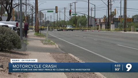 Stone-Prince intersection closed Thursday due to motorcycle wreck