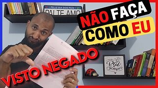 NÃO TENTE TIRAR O VISTO AMERICANO ANTES DE VER ESTE VIDEO | VISTO NEGADO EM 1 MINUTO