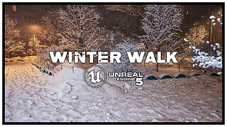 Realistic Winter Walk | Unreal Engine 5.1 | 4K (No Commentary)