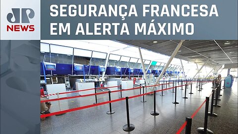 Aeroportos da França são esvaziados pelo 3º dia seguido após ameaças de bombas