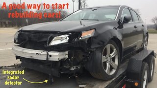 If you want to get into rebuilding cars this 2012 Acura TL AWD is a good one to start with