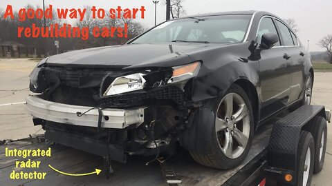 If you want to get into rebuilding cars this 2012 Acura TL AWD is a good one to start with