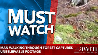 Man Walking Through Forest Captures Unbelievable Footage, As Ground Changes Before His Eyes