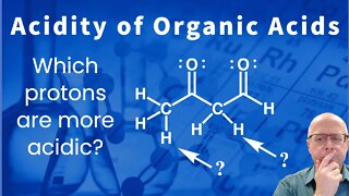 Organic Chemistry Acidity Practice Problem: Comparing Acidity of Protons on a Single Molecule