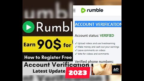 how to verify rumble account in pakistan 2023