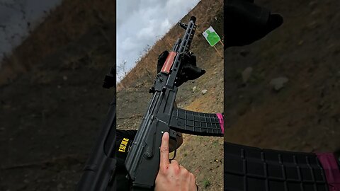 An ak47 with zeroed irons sure is fast.