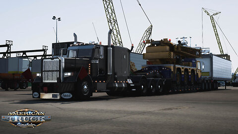 ATS | Peterbilt 389 Custom | Galveston TX to Victoria TX | All Terrain Crane 77,500lb