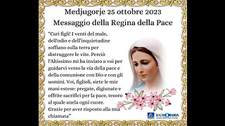 (25 OTTOBRE 2023) - MEDJUGORJE: “MESSAGGIO DELLA REGINA DELLA PACE CON IL COMMENTO DI PADRE LIVIO!!”😇💖🙏