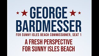 George Bardmesser addressing the Sunny isles beach city hall