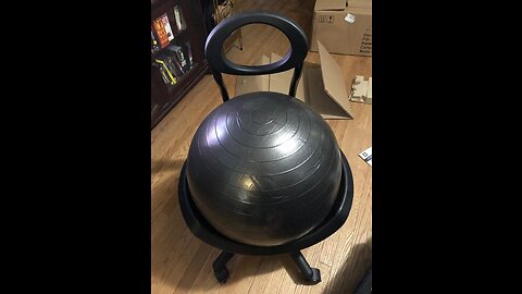 Gaiam Ultimate Balance Ball Chair (Standard or Swivel Base Option) - Premium Exercise Stability...