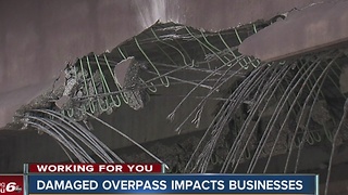 Business impact of damaged Rockville Road overpass