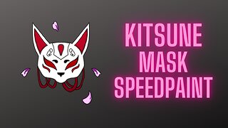 Japanese Folklore Digital art | Kitsune Mask | Speedpaint | Krita