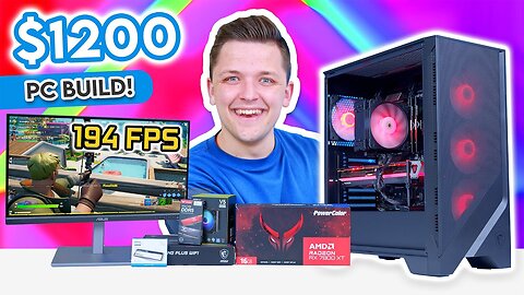 Best $1200 Gaming PC Build 2024! 👌 [Full RX 7800 XT Build Guide w/ Benchmarks]