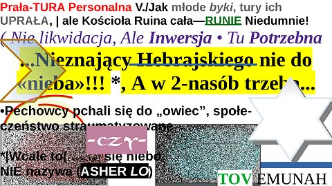 Prała-TURA Personalna V./Jak młode byki, tury ich UPRAŁA, | ale Kościoła Ruina cała—RUNIE Niedumnie!