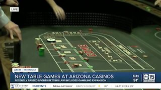 New table games at Arizona casinos