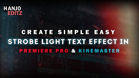 How to create Strobe light text effect in Premiere Pro| Kinemaster - Urdu\ Hindi