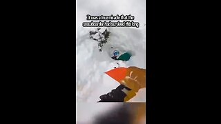 Skier's Heroic Efforts Save Snowboarder's Life 💪❄️🏂🙏