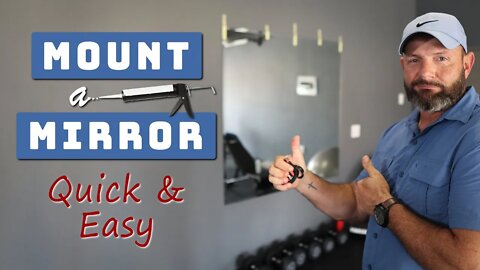 Best way to HANG A MIRROR on the wall | Fast & Easy without nails