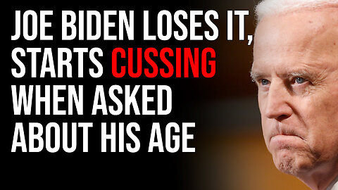 Joe Biden Loses It, Starts CUSSING When Asked About His Age