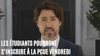 Voici quand les étudiants pourront s'inscrire à la PCUE pour recevoir 1 250 $/mois