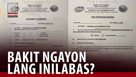 Dokumento na galing sa PDEA bakit ngayon lang pinahintulutang ilabas?