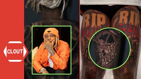 Lil Durk Shows Off His New Tattoo's In Memory Of King Von & Brother DThang!