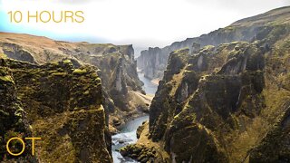 Soothing Wind Sounds For Sleeping / Relaxation / Studying - A WINDY DAY IN ICELAND - 10 HOURS