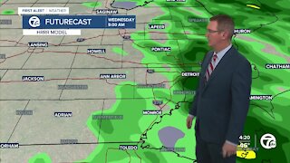 Warmer and wetter tomorrow