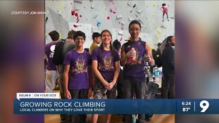"To create climbers for life" Local rock climbing teams aim to grow their skills and community