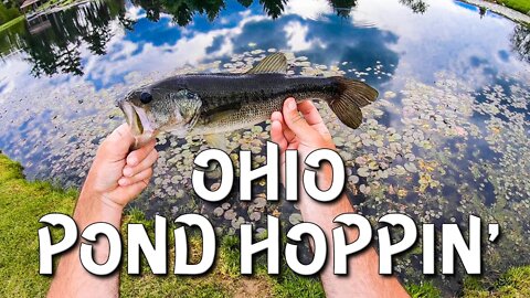 Hoppin Ponds for Largemouth and Crappie! (Ohio Fishing)